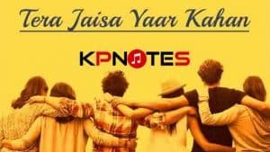Tere-Jaisa-Yaar-Kahan-Yaarana-Piano-Notes